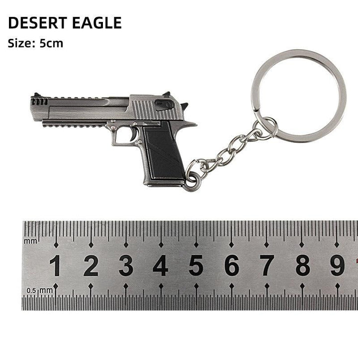 Alloy P92 Model G17 Sand Eagle Left Wheel Keychain - Super Amazing Store