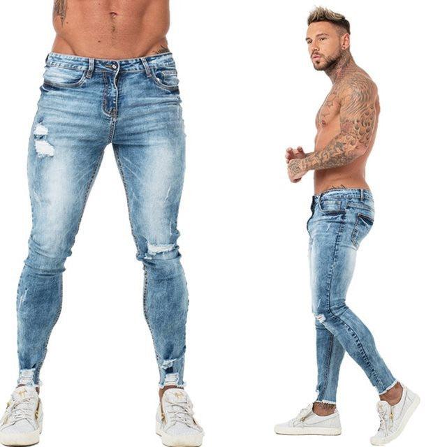 Patchwork Pants Jeans Men's Fit - Super Amazing Store