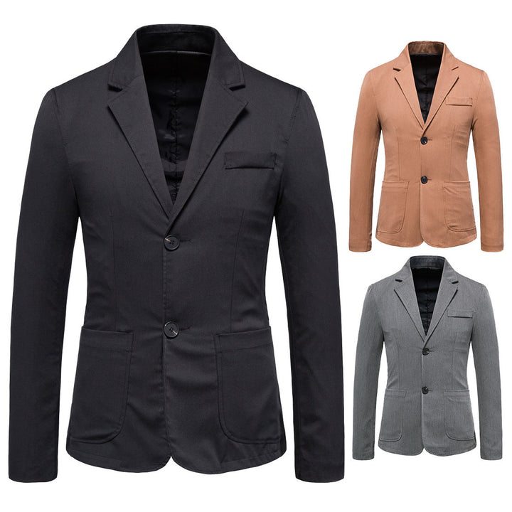 Two Button Western Men's Coat In Europe And America Q2