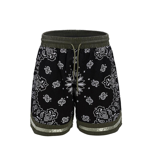 Cashew Flower Patchwork Casual Shorts For Men - Super Amazing Store