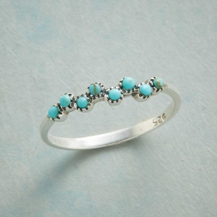 And Into Turquoise Ring Blue - Super Amazing Store