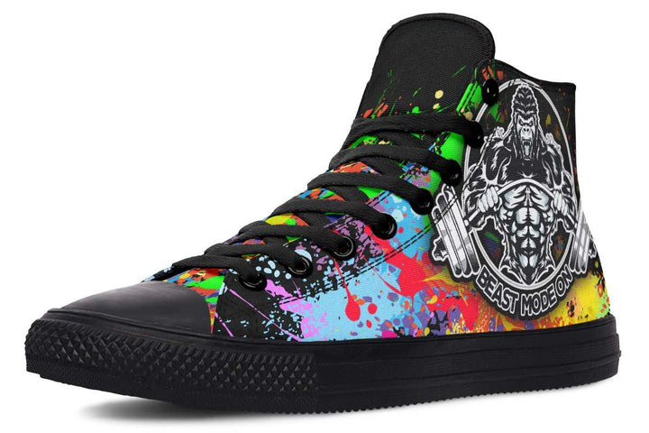 Printed Couple High-top Canvas Shoes - Super Amazing Store