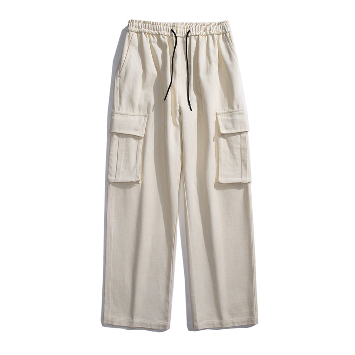 Retro Straight Cargo Pants American Wide Leg Q2