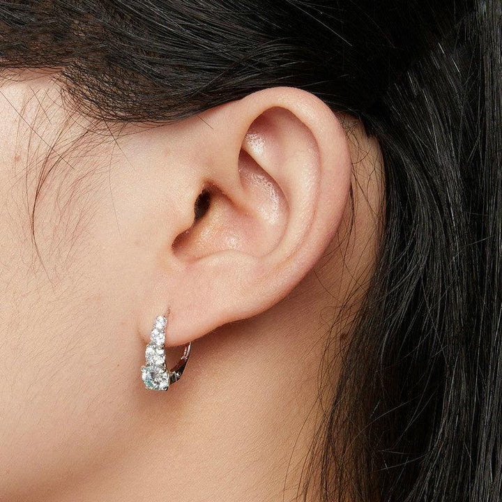 Personalized Elegant Style S925 Sterling Silver Moissanite Ear Ring - Super Amazing Store