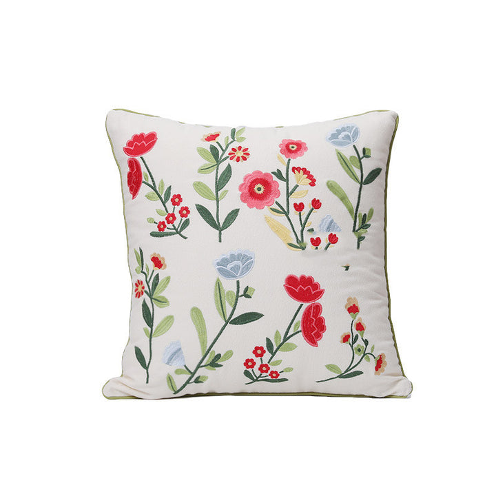 Home Embroidery Plants And Flowers Pillow - Super Amazing Store