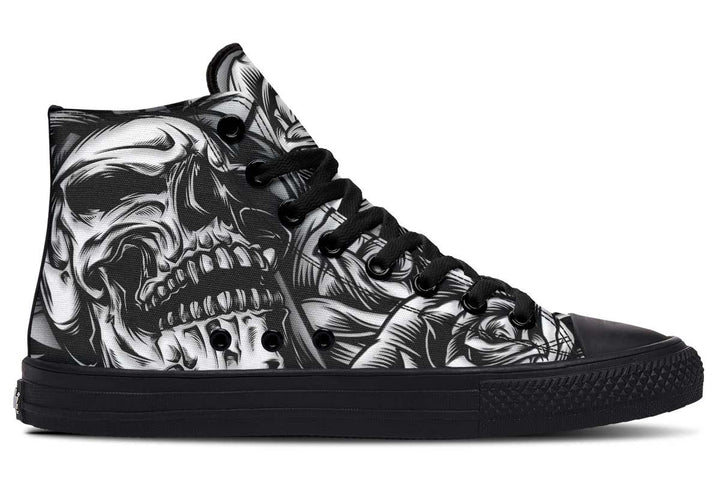 Printed Couple High-top Canvas Shoes - Super Amazing Store