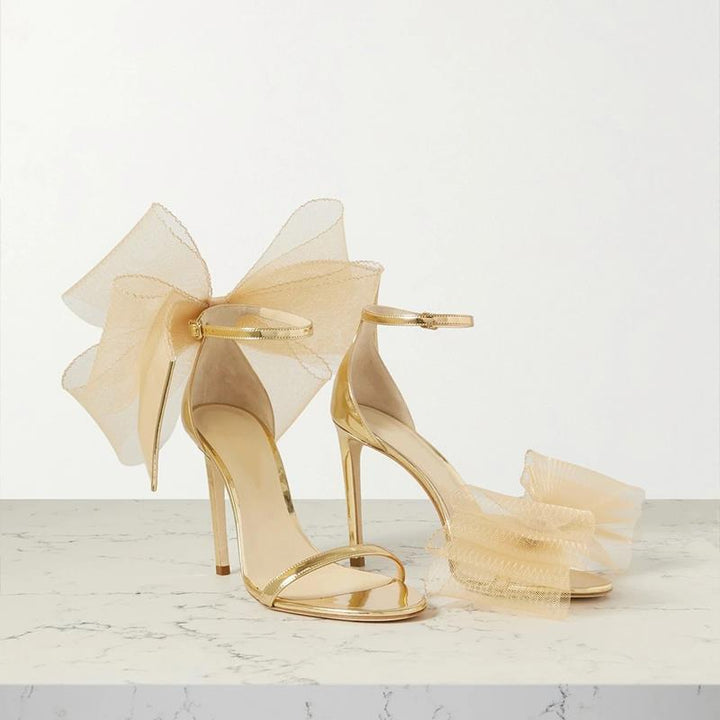 Asymmetrical Open-toe Stiletto Heels - Super Amazing Store