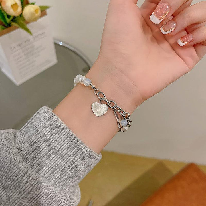 Pearl Love Bracelet Female Niche Design - Super Amazing Store