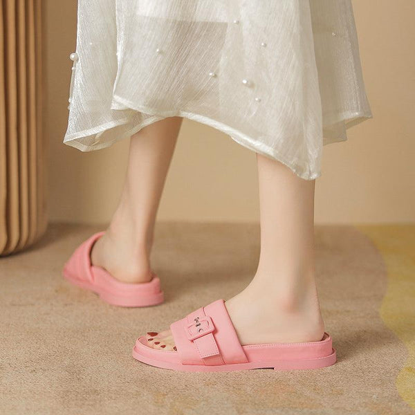 Toe Thick Sole Flat Bottomed Slippers - Super Amazing Store