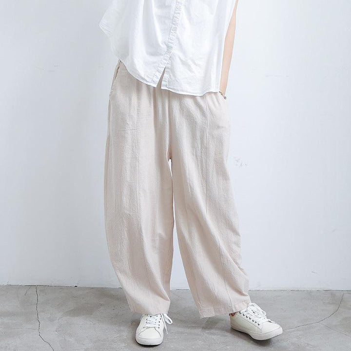 Summer Cotton And Linen Lantern Loose Trousers - Super Amazing Store