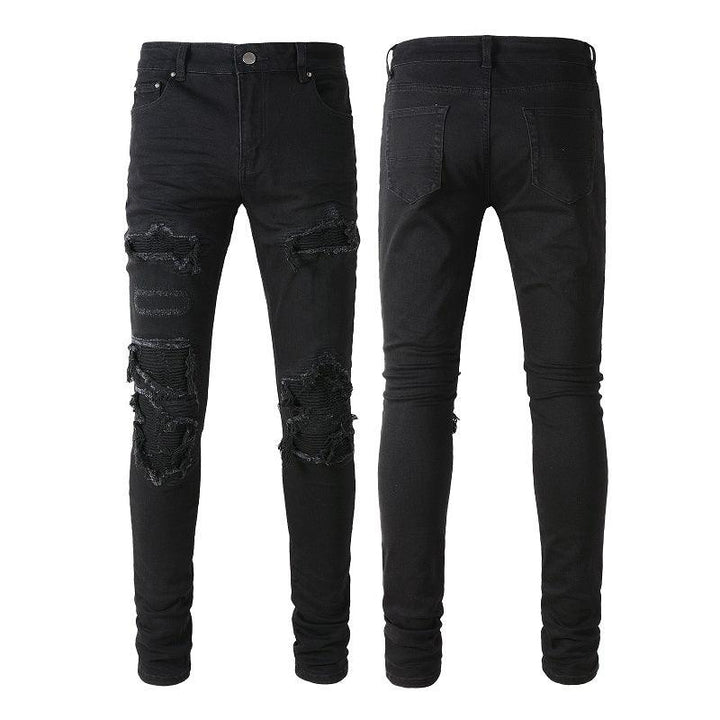 Men's jeans black hole - Super Amazing Store