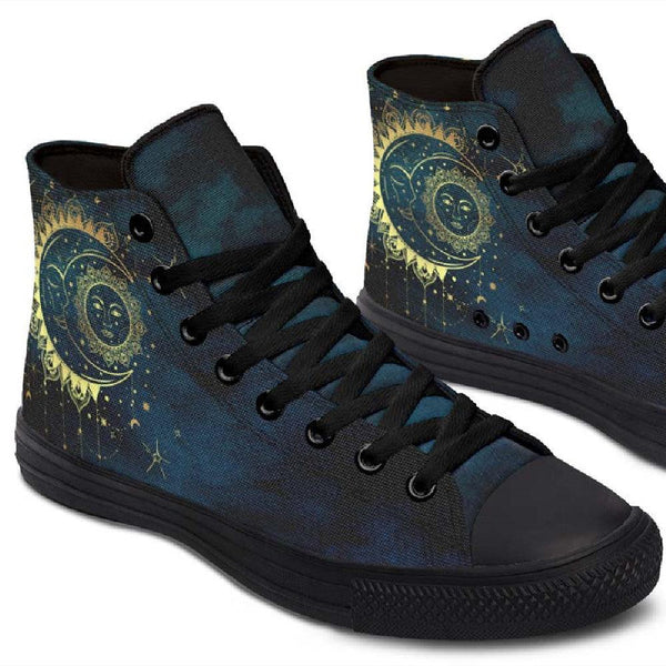 Printed Couple High-top Canvas Shoes - Super Amazing Store