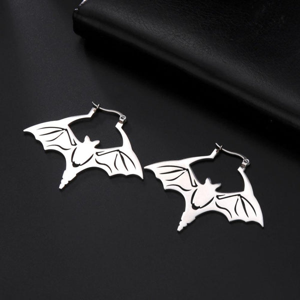 Titanium Steel Cut Bat Earrings - Super Amazing Store