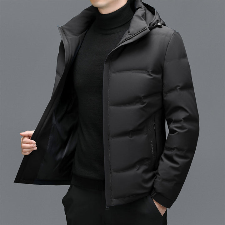 Men's Thick Down Jacket Detachable-Super Amazing Store