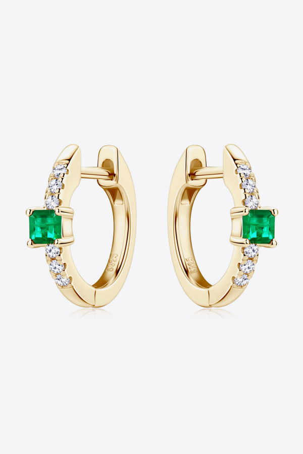 Lab-Grown Emerald Earrings Trendsi