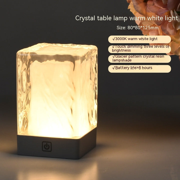 Crystal Lamp  Night Light Touch Home Decor Q2