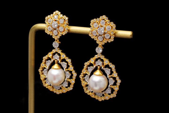 Light Luxury 925 Silver Gold Bead Earrings - Super Amazing Store