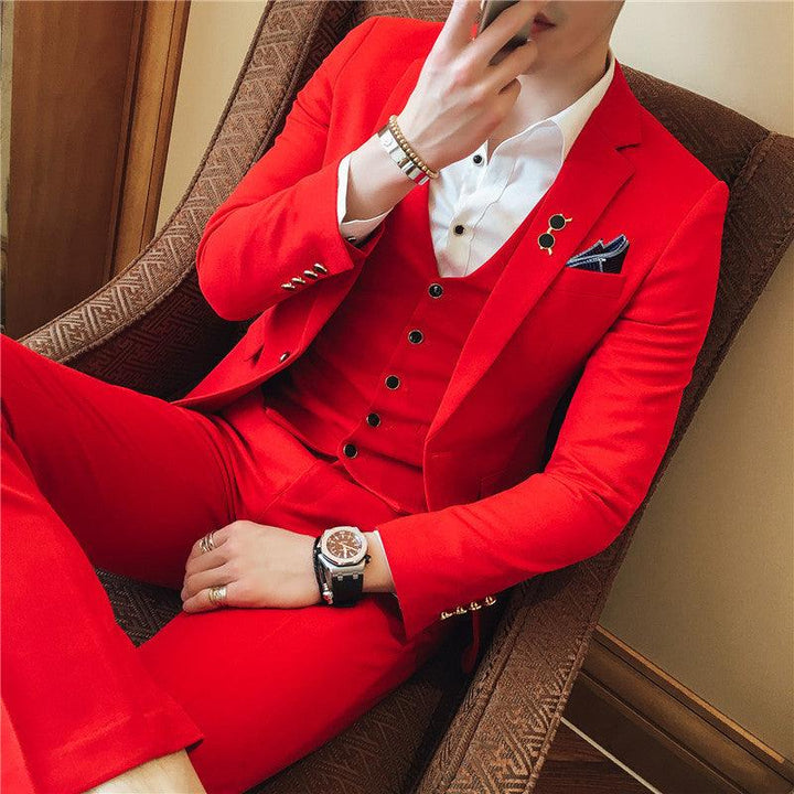 European And American New Red Suits Set - Super Amazing Store