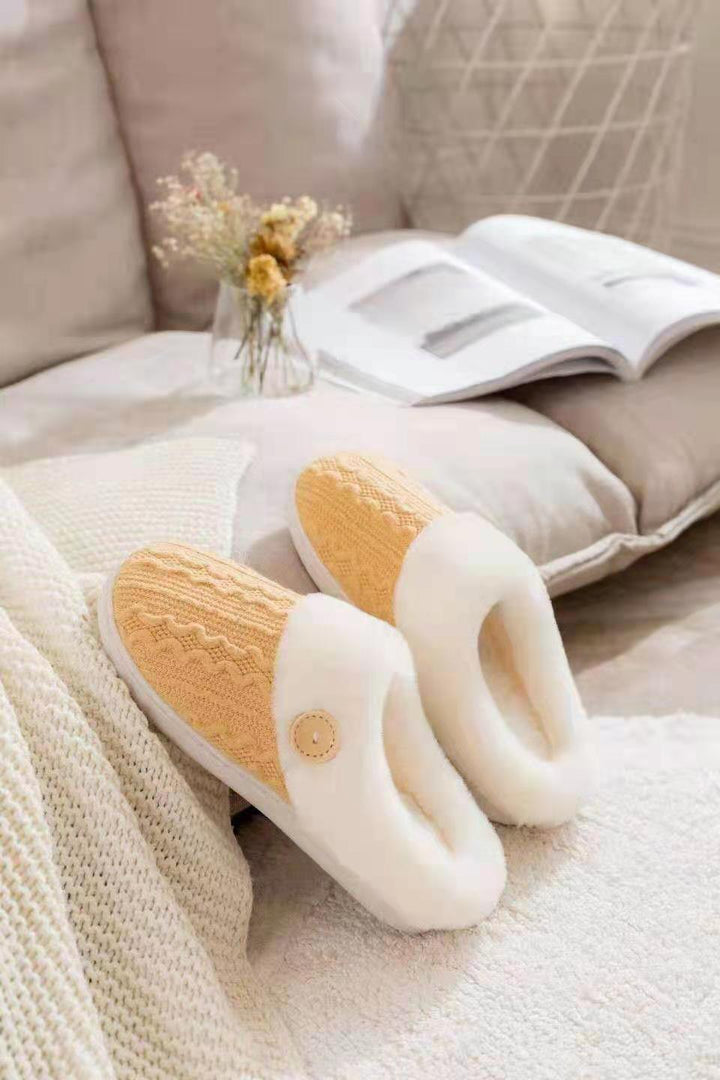 Slippers Confinement Shoes, Cotton Slippers European Size Wool Slippers - Super Amazing Store