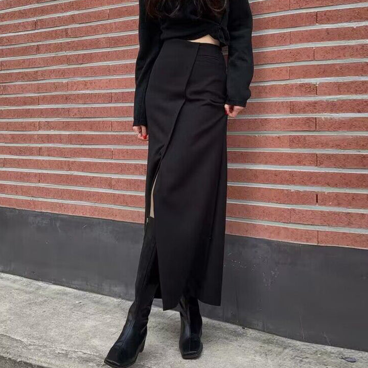 Slit Design Minority All-match Overknee Long Skirt - Super Amazing Store