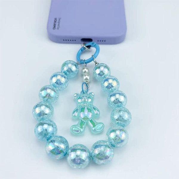 Burst Beads Luminous Bear Pendant Mobile Phone Charm - Super Amazing Store