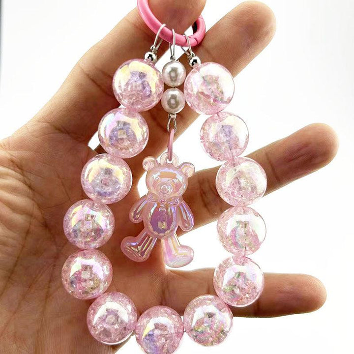 Burst Beads Luminous Bear Pendant Mobile Phone Charm - Super Amazing Store