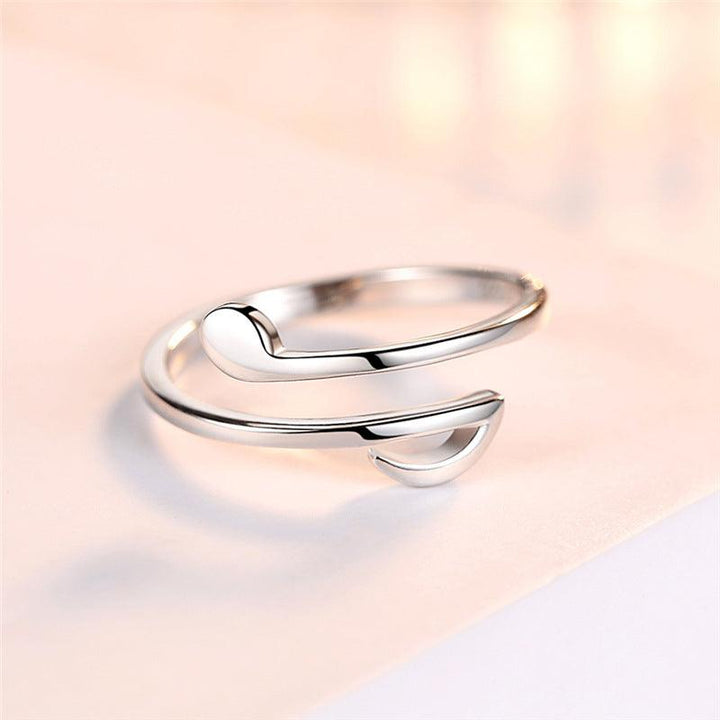 S925 Silver Hollow Form Jump Open Ring - Super Amazing Store