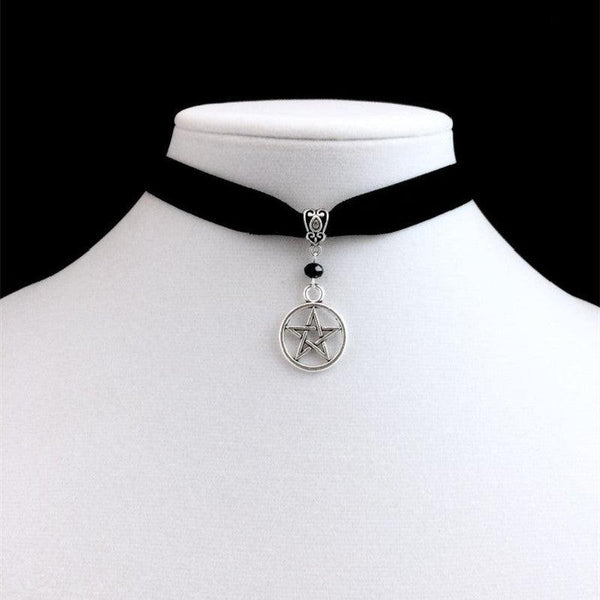 Pentagram Black Velvet Beads Necklace - Super Amazing Store