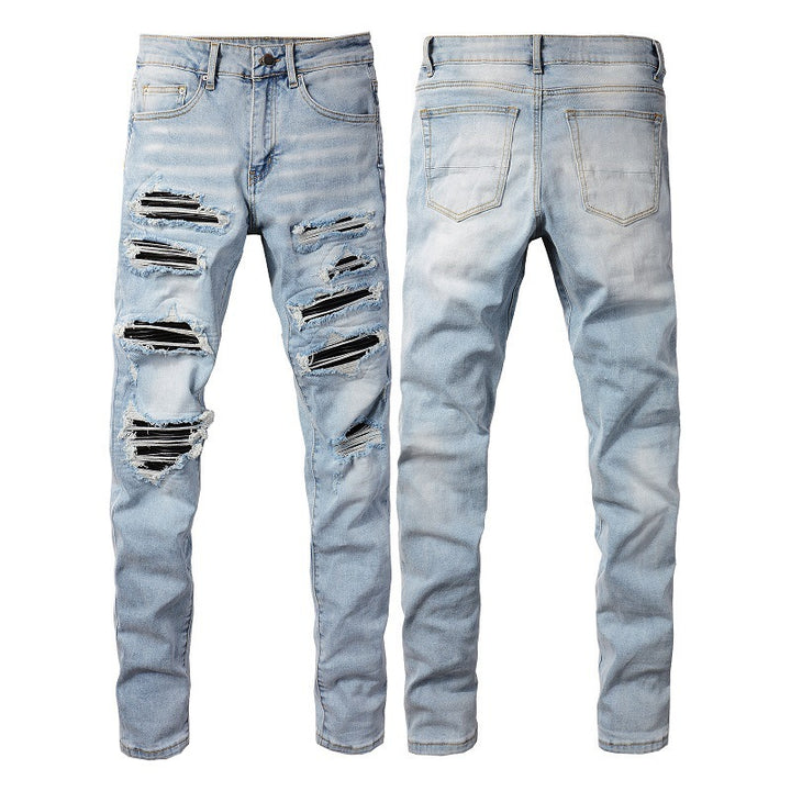 Women's High Street Torn Jeans Q2