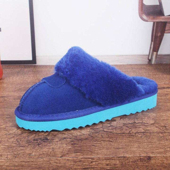 Men's And Women's Cowhide Toe Warm Slippers - Super Amazing Store