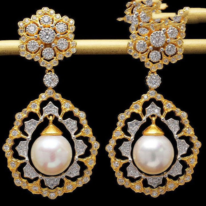 Light Luxury 925 Silver Gold Bead Earrings - Super Amazing Store