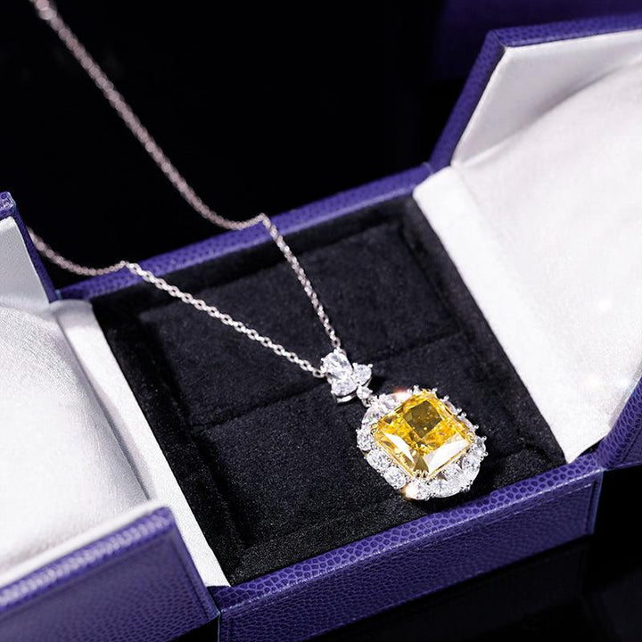Women's Light Luxury 925 Sterling Silver Moissanite Diamond Necklace - Super Amazing Store