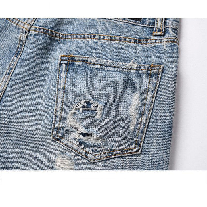 Destroy Insect Bite Men And Women Same Style High Street Fashion Jeans - Super Amazing Store