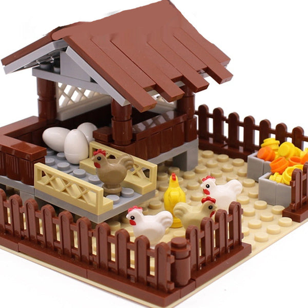 MOC Small Particle Building Blocks Animal Farm Scene Dispersion Accessories Suit Super Amazing Store