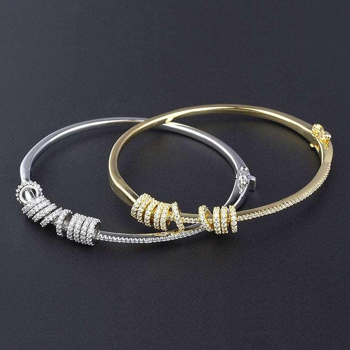 925 Silver 5A Full Diamond Gold Plated Bracelet - Super Amazing Store