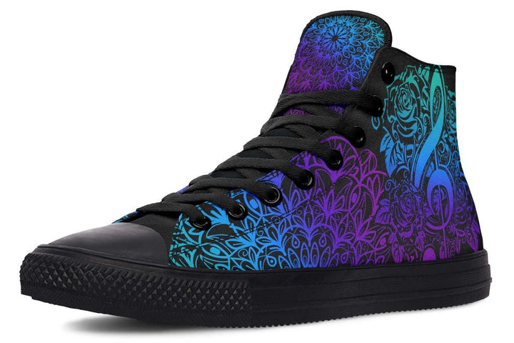 Printed Couple High-top Canvas Shoes - Super Amazing Store