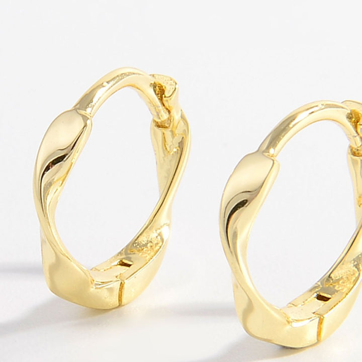 925 Sterling Silver Hoop Earrings Trendsi