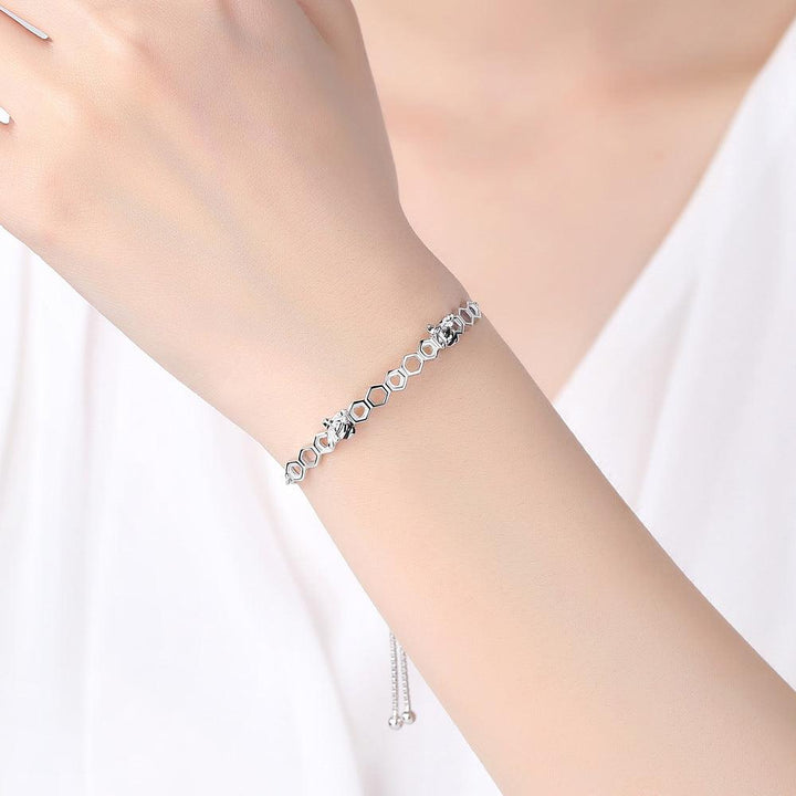 S925 Sterling Silver Hot Style Retractable Bee Bracelet - Super Amazing Store