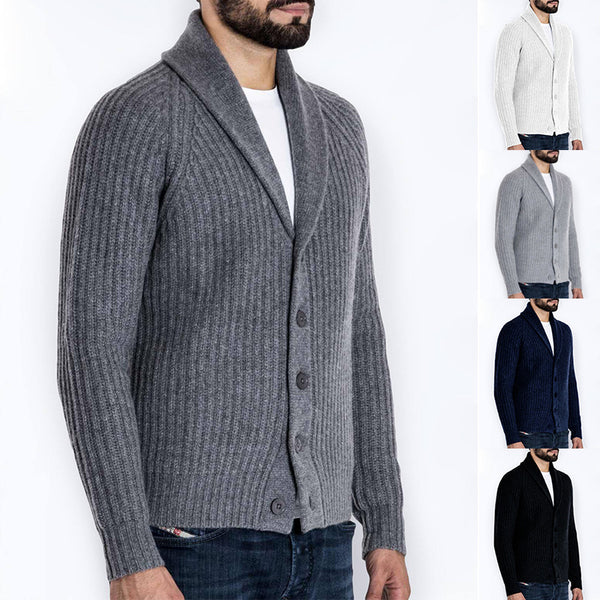 Long Sleeve Cardigan Men Knitted Sweater - Super Amazing Store