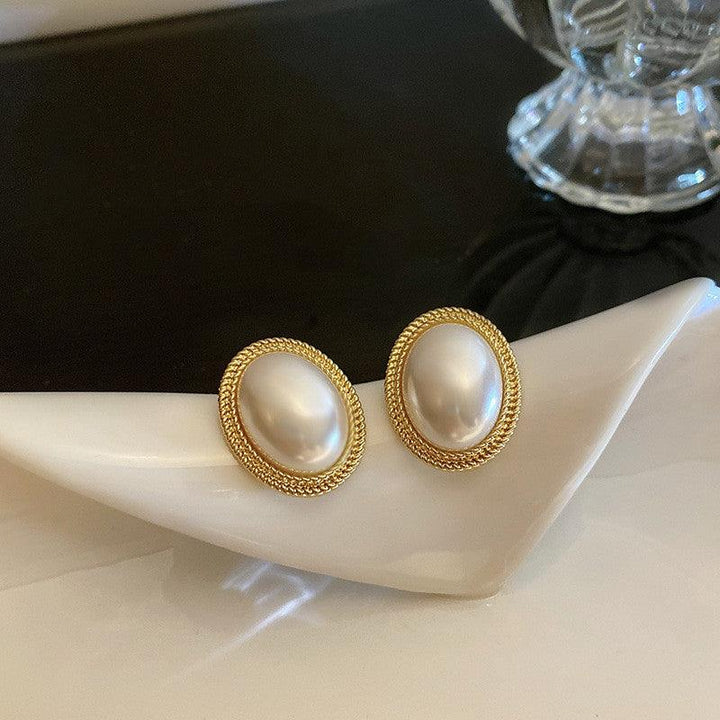 French Retro Hepburn Baroque Pearl Ears - Super Amazing Store