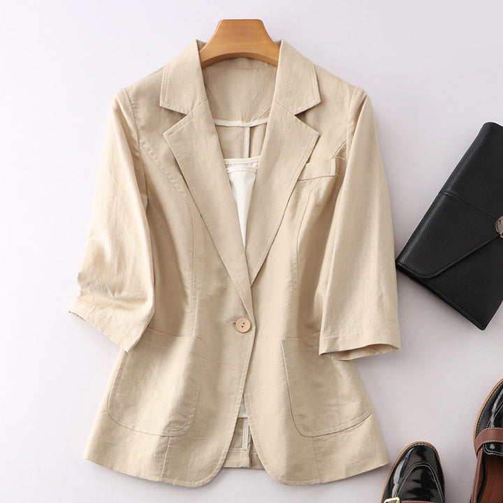 Lightly Mature Cotton And Linen Suit Women Super Amazing Store