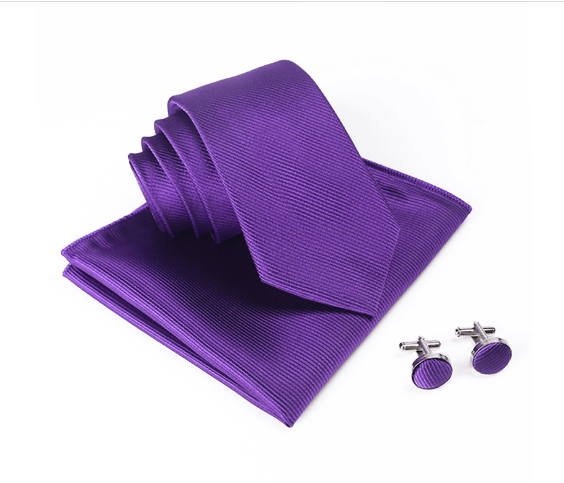 Solid Silk Mens Ties Neck Tie Set For Men Suits Tie Handker - Super Amazing Store