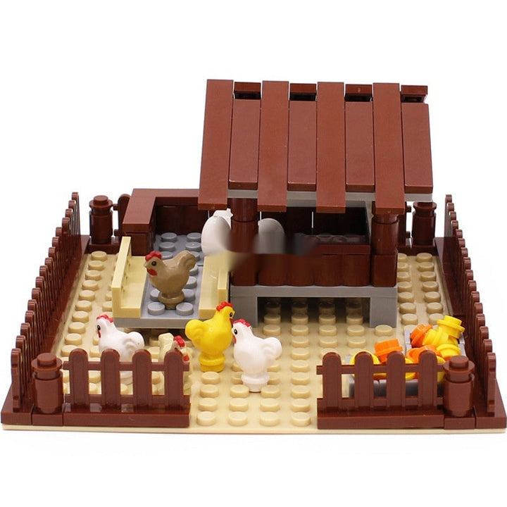 MOC Small Particle Building Blocks Animal Farm Scene Dispersion Accessories Suit Super Amazing Store