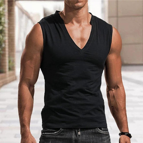 Casual Breathable Slim Fit Sleeveless T-shirt - Super Amazing Store