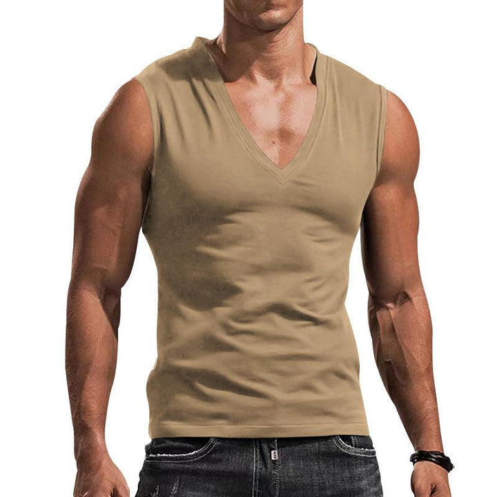 Casual Breathable Slim Fit Sleeveless T-shirt - Super Amazing Store