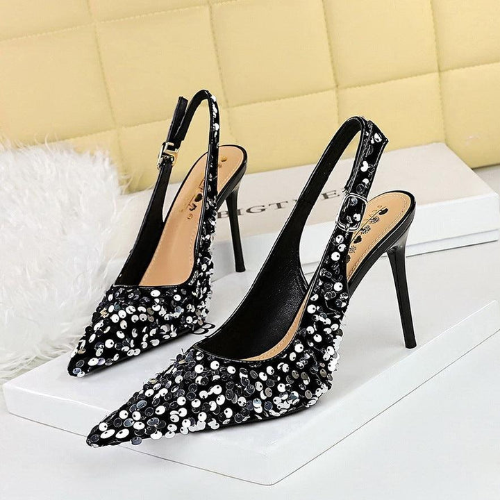 High Heels Women's Shallow Mouth Pointed-toe Hollowed-Super Amazing Store