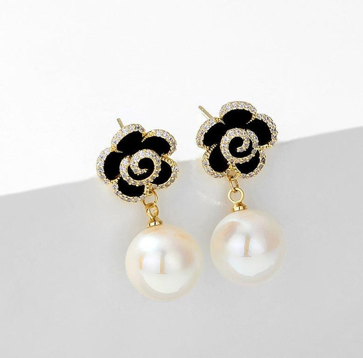 Women's Summer Camellia Temperament Earrings - Super Amazing Store