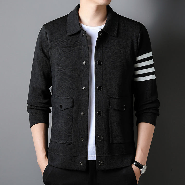 Men's Fashionable Jacket Knitwear Coat Q2