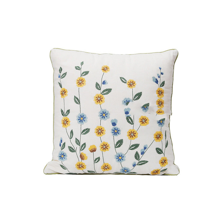 Home Embroidery Plants And Flowers Pillow - Super Amazing Store