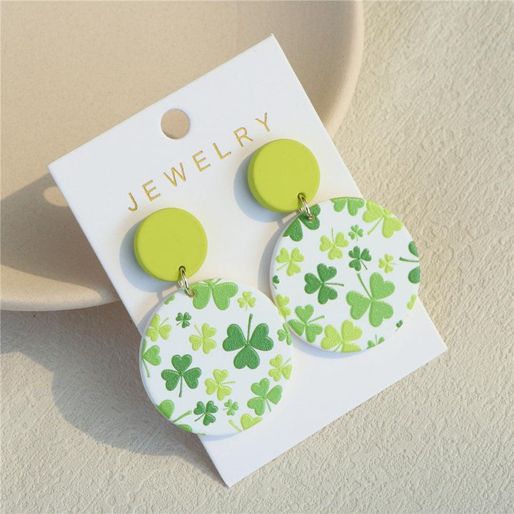 Clay Textured Round Acrylic Earrings - Super Amazing Store